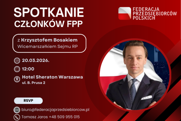 Spotkanie z Krzysztofem Bosakiem – Wicemarszałkiem Sejmu RP
