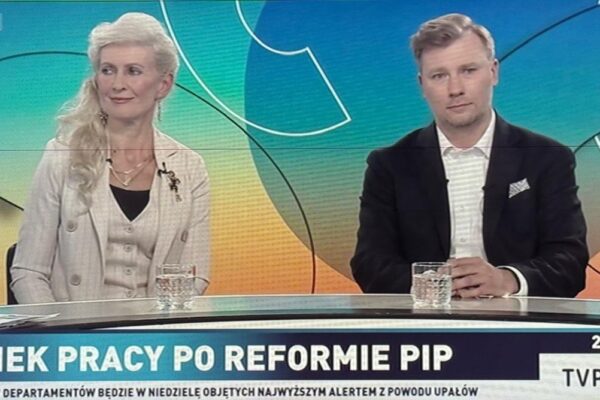 Prof. Grażyna Spytek-Bandurska o reformie rynku pracy w programie „Co ludzie powiedzą” w TVP INFO