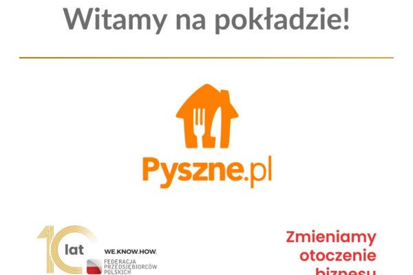 Pyszne.pl dołącza do grona członków Federacji Przedsiębiorców Polskich!